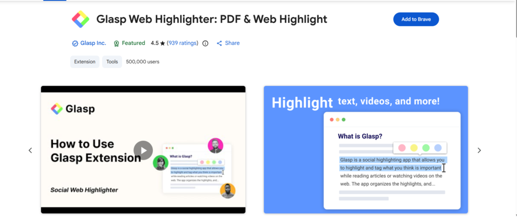 Glasp ai chrome extension